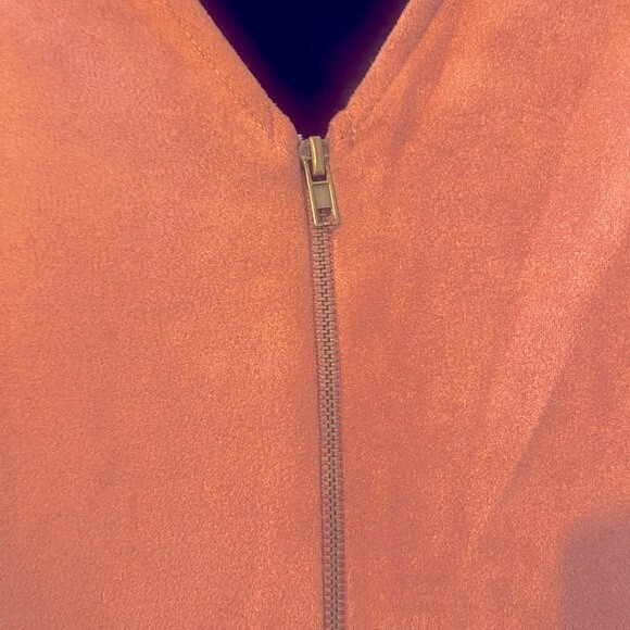 H&M New juniors suede sleeveless mini dress fitted with flared shirt in blush S - Picture 2 of 11